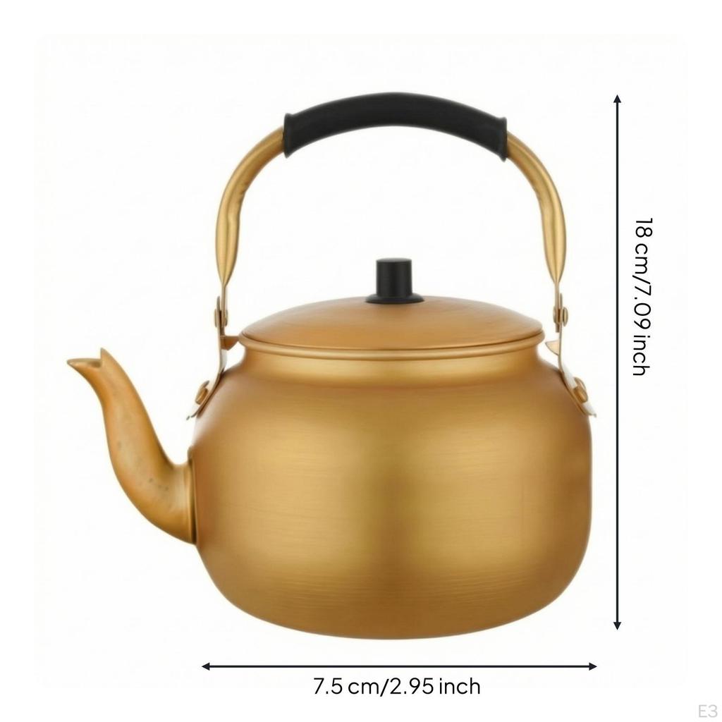 Tea Kettle Aluminum Stovetop Lightweight Cookware for Campers, Kitchen, Camping 550ML