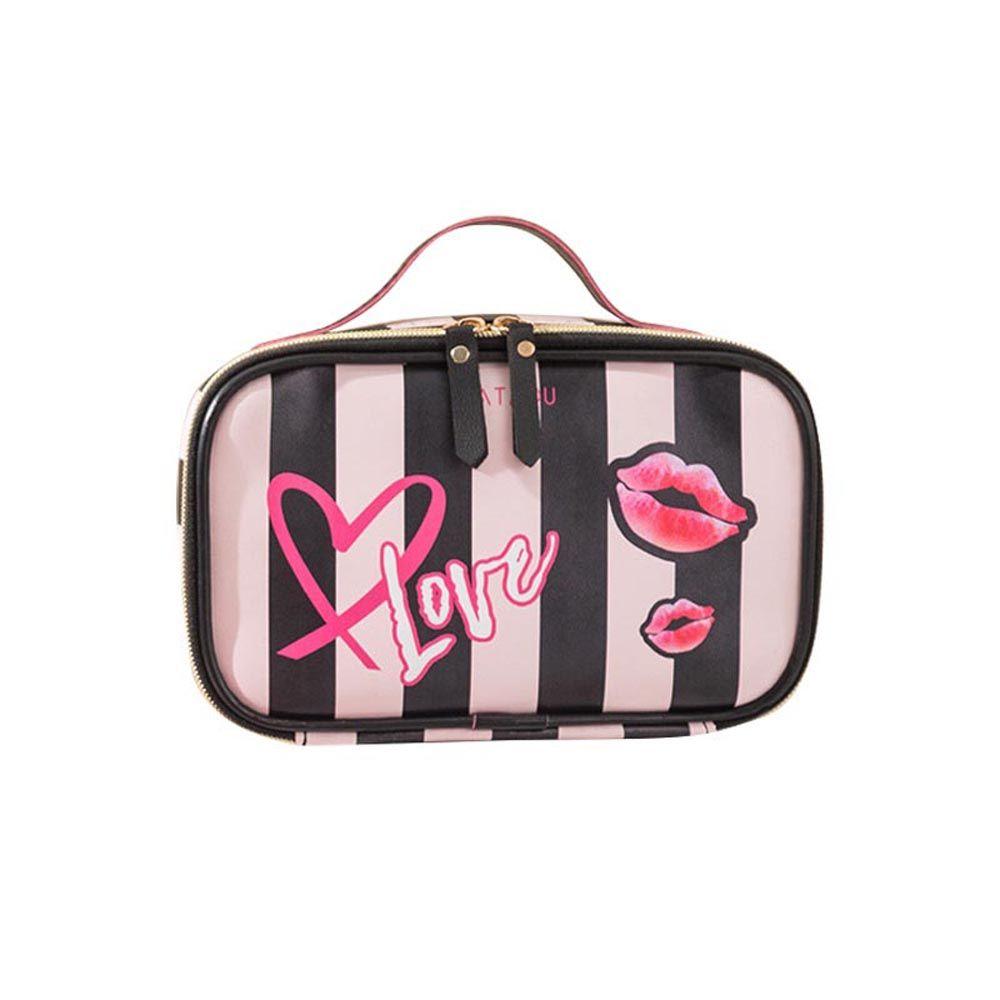 

Wash Bag Heart Travel Storage Handbag Waterproof Makeup Bag Korean Storage Bag Women Cosmetic Bag A