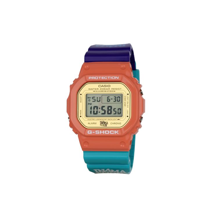 

Casio G-Squad Series G-Shock & In4mation Collaboration 200M Waterproof Quartz Movement Resin Strap Unisex Watches Gray DW5600IN4M234 Gray Dial