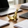 Brass Sea Lion Figurine With Vintage Crafted Design And Balancing Ball Detail Perfect For Home Desk Decor Small Gifts Collection