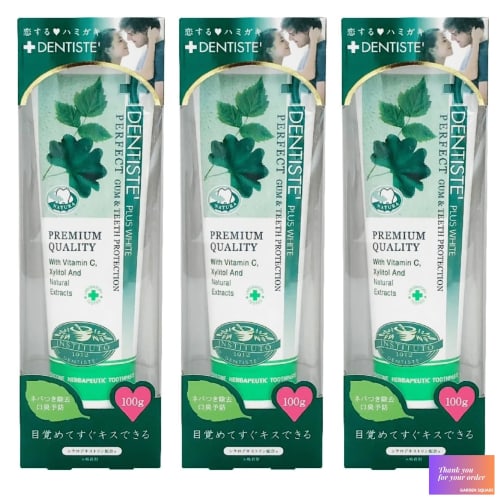[.co.jp Exclusive] DENTISTE Tube Type 100g x 3-Pack with Original Message Card