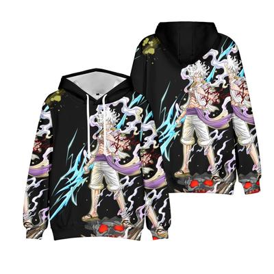 Herre Dame Hettegenser ONE PIECE Graphic Hettegensere Monkey D. Luffy Streetwear Harajuku Casual Printed Hettegensere