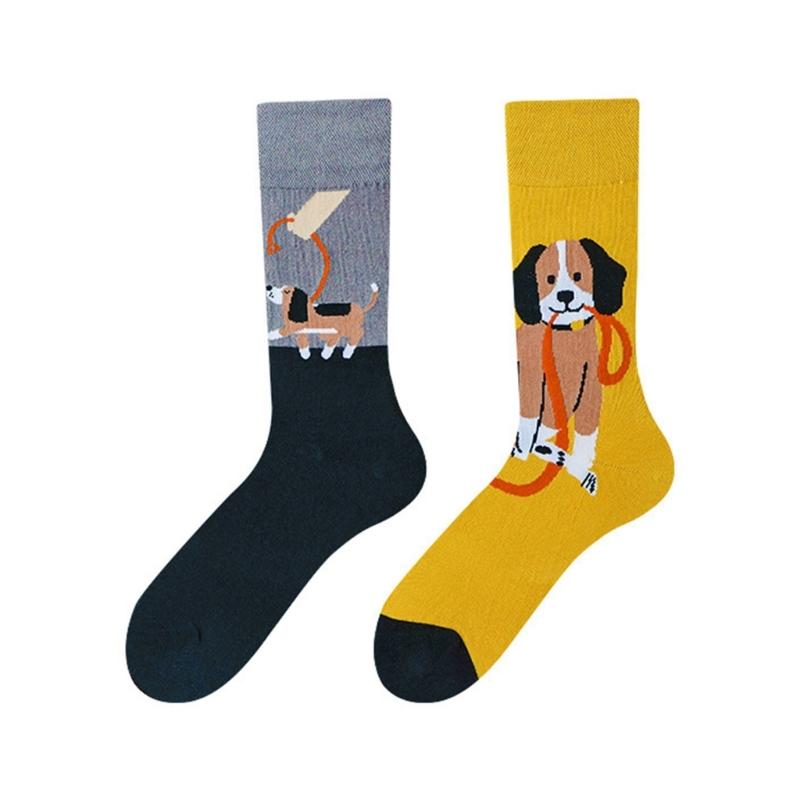Novelties Funny Sock Cotton Boot Socks Fashion Ankle Socks Winter Warm Crew Socks Dress Socks for Women Girls Gifts