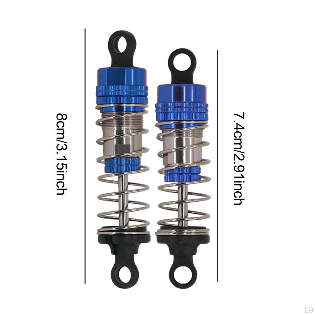 Metal Oil Shock Absorber Kit 66mm and 72mm Replacement for 14210 14209 1: 14 RC Vehicle Accessory