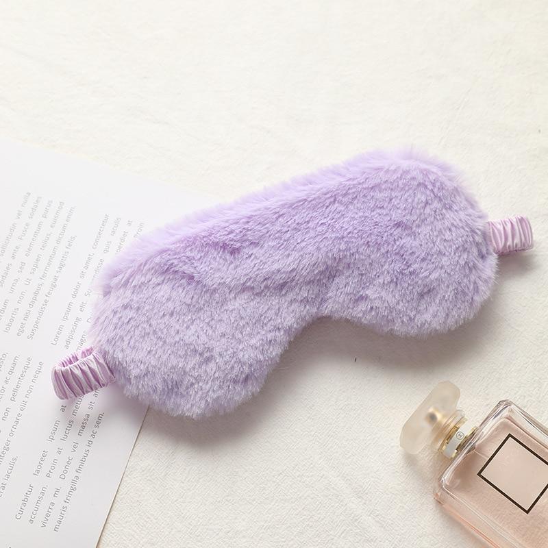 Masque de Sommeil Bandeau de Sommeil Masques pour les Yeux en Peluche Douce Mignon Amour Nuage Cache-Yeux Masque en Peluche Cache-Œil Sieste Santé Cache-Yeux