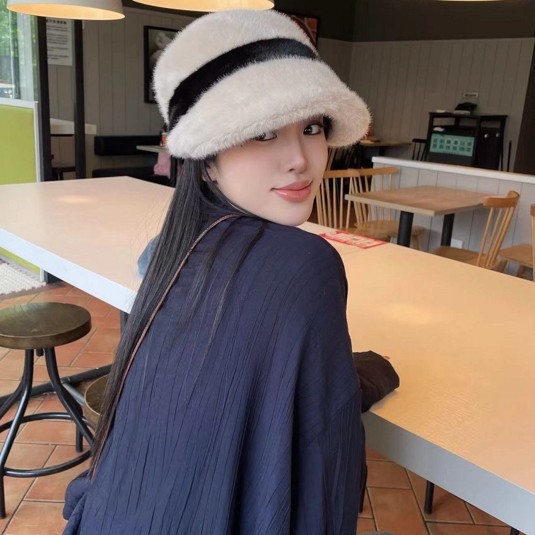 

Модная женская шляпа Кепка Милая Универсальная Высококлассная Зарубежная Высококлассная Новая Шляпа