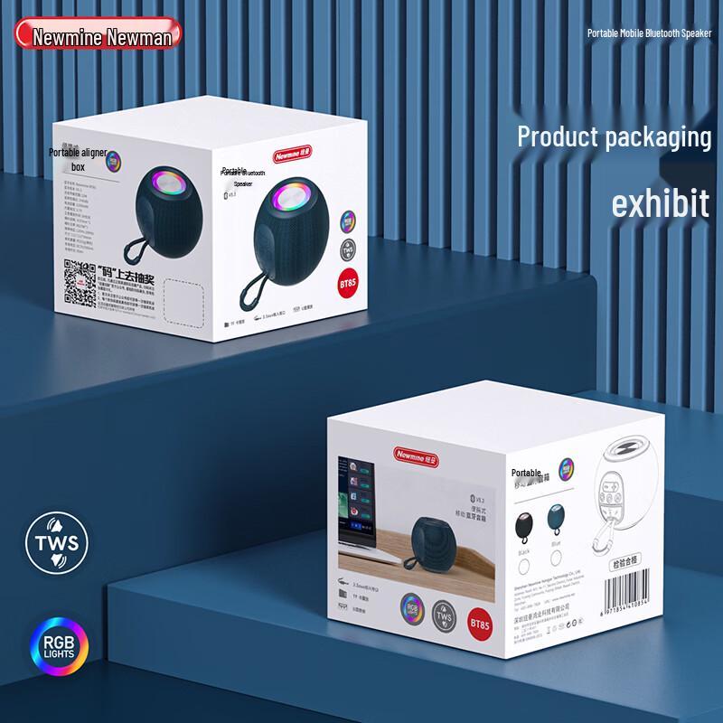 Newmine BT85 Portable Bluetooth Speaker CN plug (adapter included)