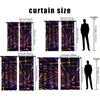 2pcs Neon Grid Pattern Curtains   Perfect for Party/Modern Window Decor   Vibrant Home Living Room Bedroom Decor