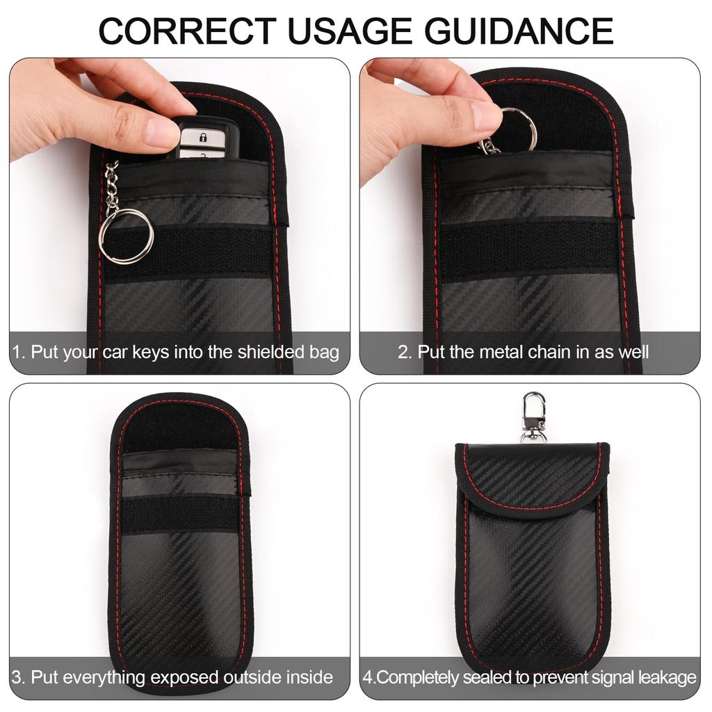 [Amzpas] Radio Wave Blocking Relay Attack Prevention Key Case, Car