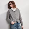 Chuyu Women's Color-block Hand-knit Cardigan