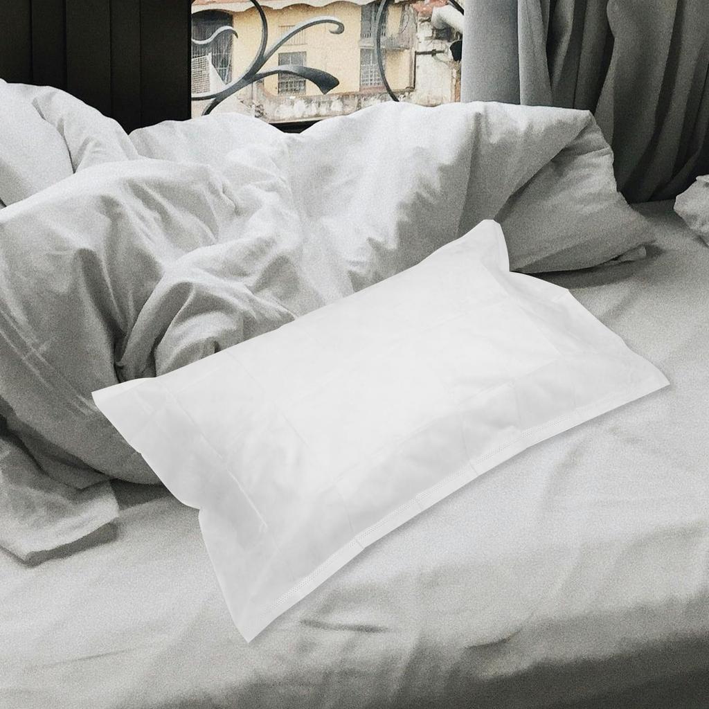 FRCOLOR Disposable 50 Fabric Pillowcases for and Bedrooms Pillowcases, Single-Use Non-Woven Hotels, Hospitals, Homes,