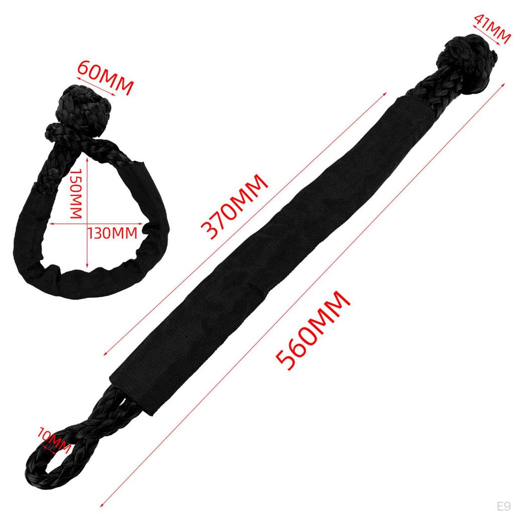 Accesorii pentru ocheți de frânghie din fibră de înaltă densitate pentru ATV Lungime 56cm cu Manșon de Protecție