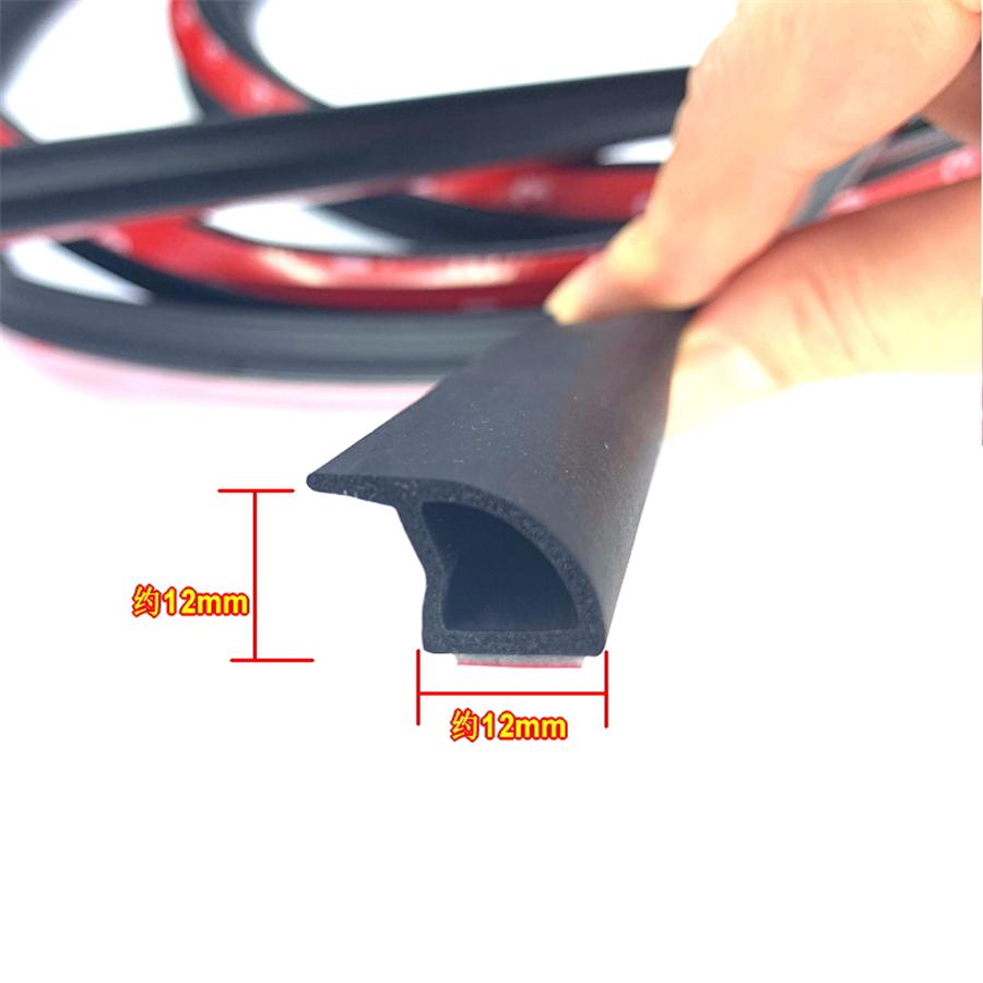 2KS 1,7M*2 Dveřní gumové těsnění Výplň Automobilové dveře Těsnění proti povětrnostním vlivům Pro ochranu C sloupku Těsnicí páska Těsnicí hmota Pro těsnění dveří automobilu