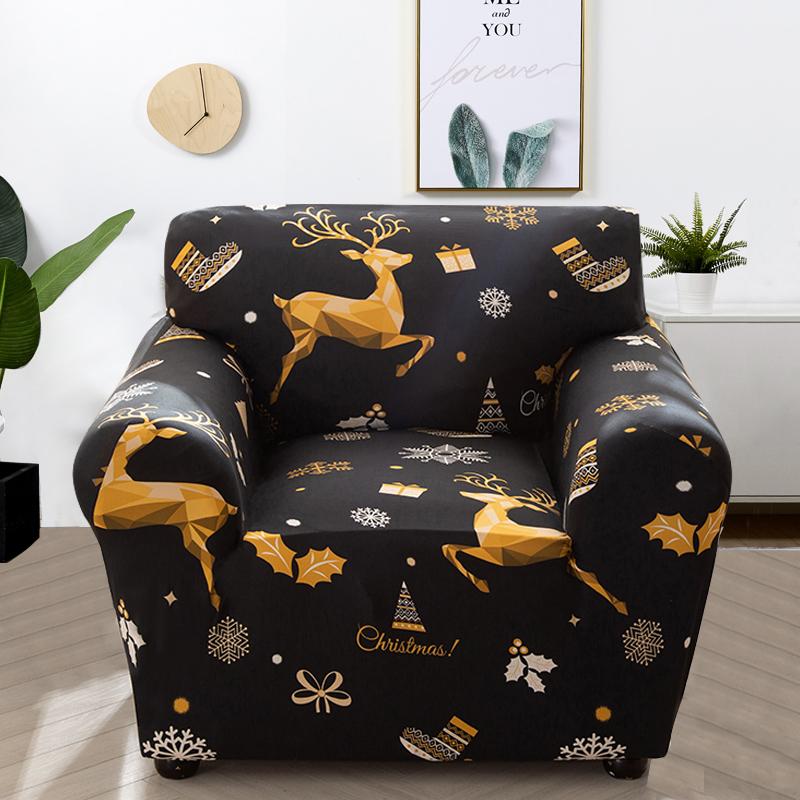 Armchair Cover Elastic Sofa Cover Cotton Stretch Sofa Covers for Living Room Copridivano Slipcover for Single Sofa Couch Cover