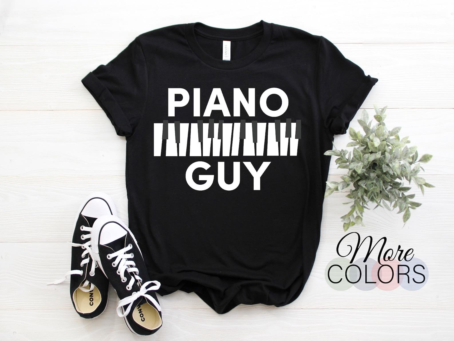 Piano Guy Players Musical Pianist Gift T-Shirt, Music Instrut, Pianists Practice, Students, Instructor Teacher, Concert, Band, Keyboard 130