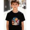 European Sizes Boys' Short Sleeve T-Shirt - Spring Summer Casual Round Neck Tee Suitable for Boys, Machine Washable