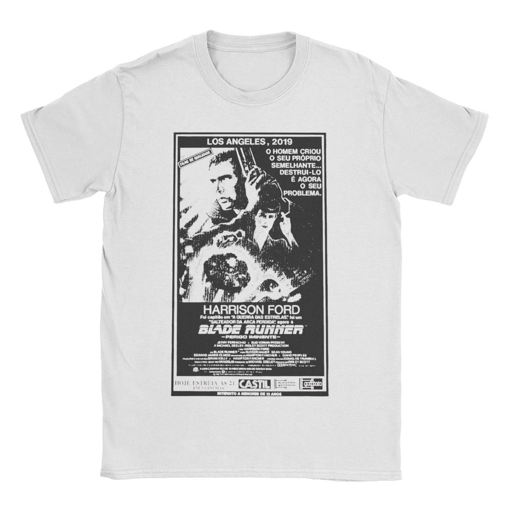 Unisex WOMEN Blade Runner Poster T Shirts Pure Cotton Clothes Leisure Short Sleeve Crew Neck Tees Summer TShirts
