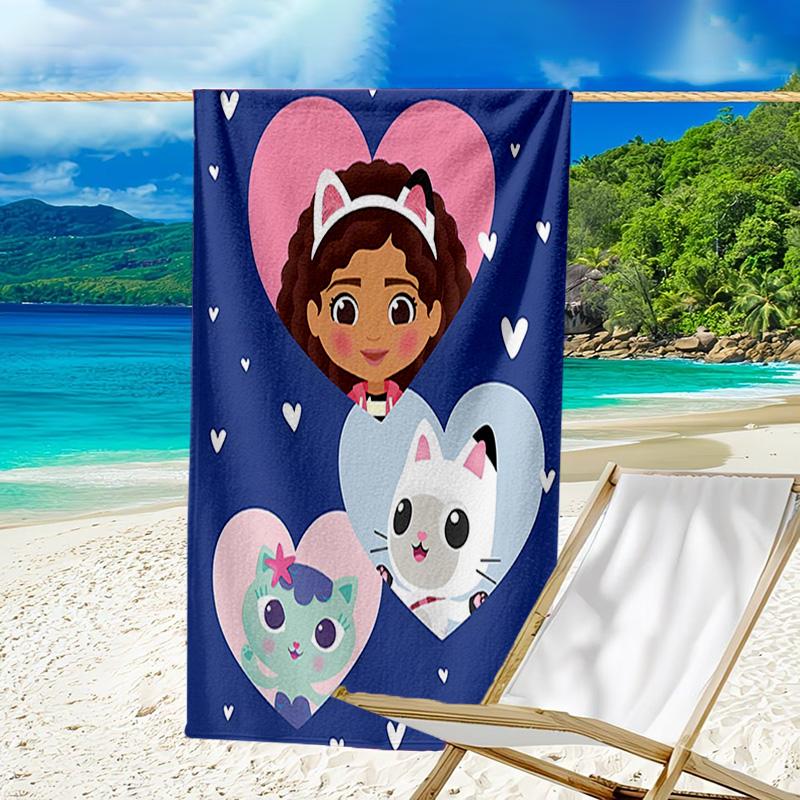 1pz Gaby's Bubble House4 Asciugamano da Spiaggia, Attrezzatura per Spiaggia e Piscina al Mare, Fantasia alla Moda, Rettangolare, Essenziali da Viaggio