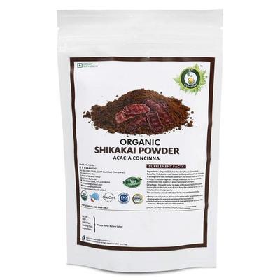 R V Essential Organiczny Proszek Shikakai 100g- Acacia Concinna Proszek z Owoców Shikakai Certyfikowany Organiczny przez USDA Ajurwedyjski Suplement Ziołowy