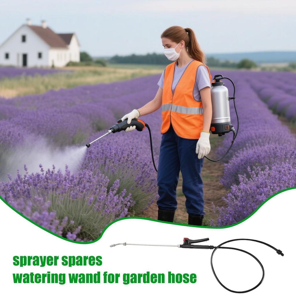 Sprayer Wand Stainless Steel Adjustable Nozzle Sprayer Rod Garden Water Jet Hose for Garden Watering Plants Watering Tool