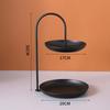 Nordic Iron Art Tray 3 Layer Fruit Plate Creative Candy Dish Coffee Table Plate Multifunctional Storage for Home