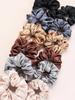 12Pcs Women Satin Hair Scrunchies, Mixed Colors Fashion Hair Rings, High Elasticity Soft Comfortable Hair Accessories