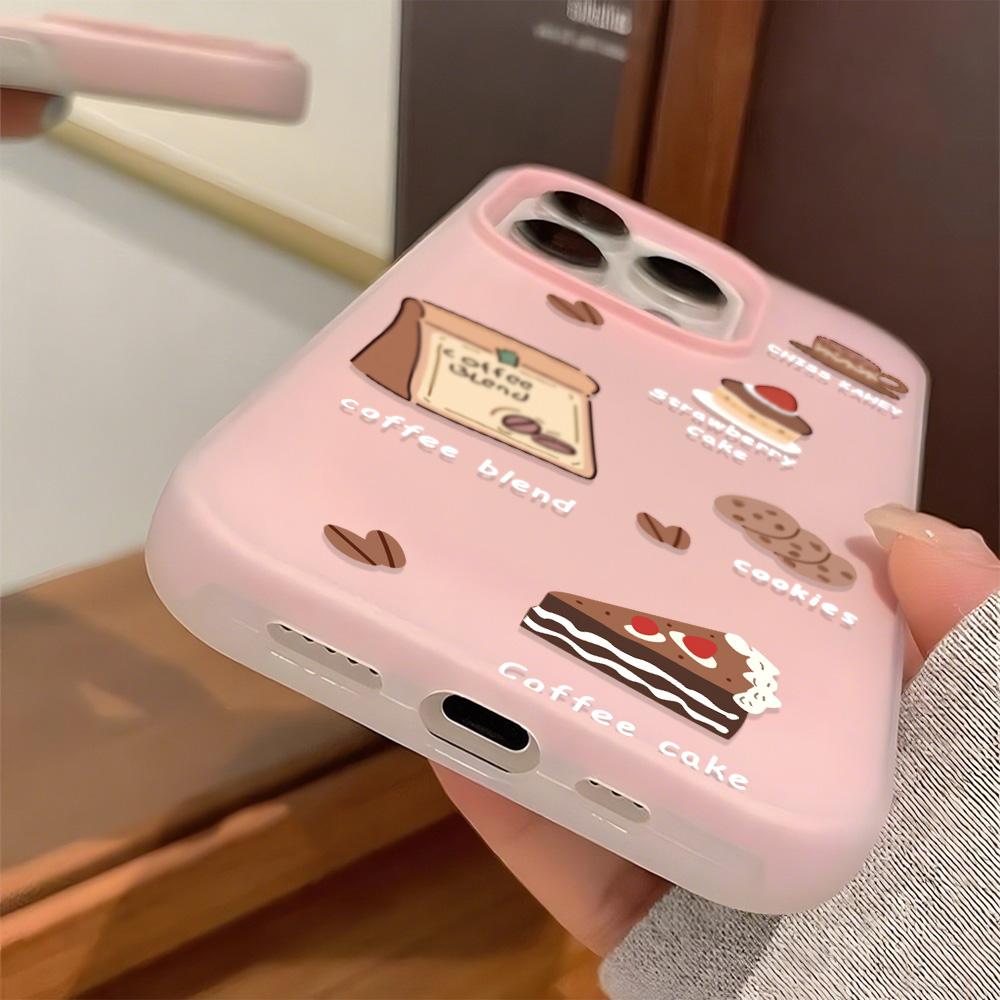 Malovaný kryt na telefon pro iPhone 15 11 13 14 pro 15 16 Pro Max 12 13 16 Pro Roztomilý Módní Vtipný Kryt na telefon se šňůrkou Nejnovější Doporučení Top prodeje