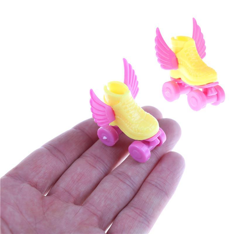 1 пара 3 см роликовые коньки модные кукольные туфли игрушки для девочек Рождественские декоративные A