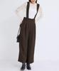 Rope Picnic Suspender Dark Brown Size 38 Wool-Like Pants, (20),