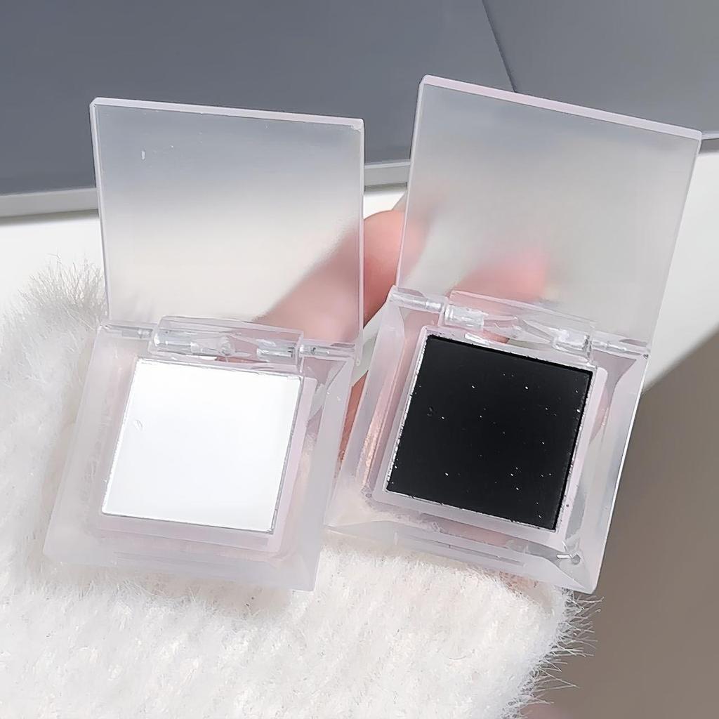Smoky Pure White Eyeshadow Silhouette Eye Highlighting Tear Trough Hollows Single Color Matte Highlighter