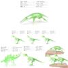 Classic Glow In The Dark Dinosaur Fossil Models Including T-rex Triceratops Plesiosaur And More