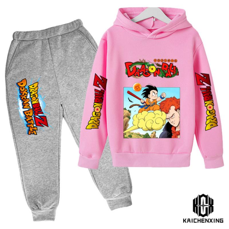 Anime Dragon Ball Z kapuutsikomplekt poistele Riided Lastele kapuutsid Anime riided Goku kapuuts, tüdrukute dressipluus 3-14a lastele
