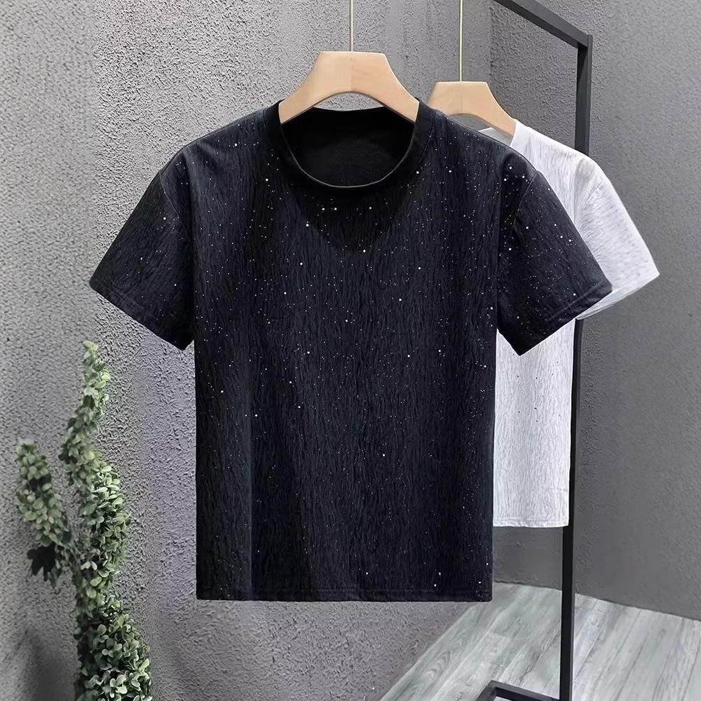Trendy Brand American High Street Design Sense Niche Couple Pure Cotton Short Sleeve Retro Hong Kong Style Casual Men'S T-Shirt Summer