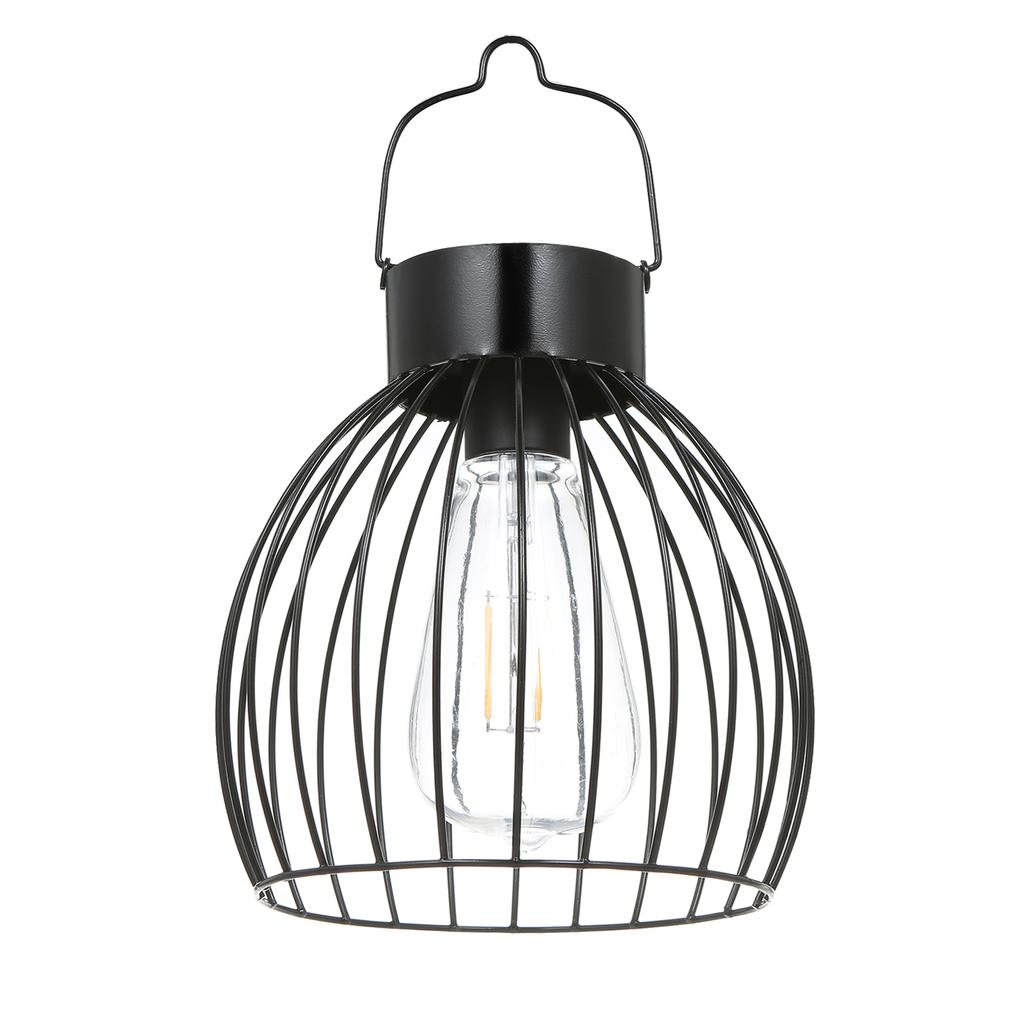 Solar Powered Engrgy Bird Cage Design Pendeant H Anging Lamp Lantern Outdoor Light Sensitive Light Control  IP65 Water