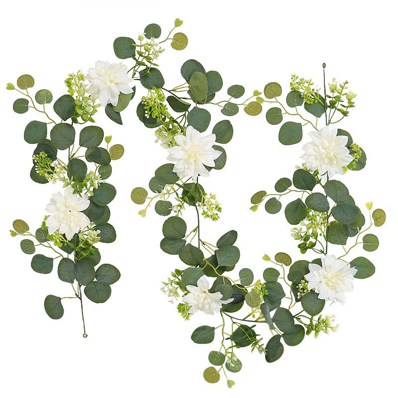Eukalyptusblatt Künstliche Blume Ranke für Außen Hochzeitsbogen Dekoration