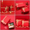 Big Red Gift Box Container Heaven and Earth Cover Paper Composite New Year Boxes