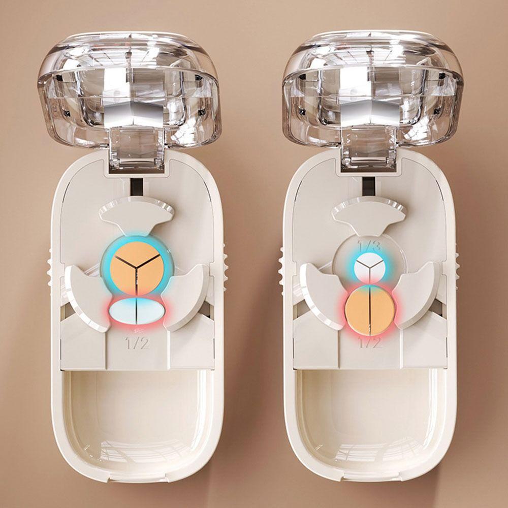 Divider Organizer Three Part Pill Cutter Dustproof Medicine Pill Cutter  for Small or Large Pills
