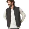 MT100 Men's Mountain Hiking Softshell Vest Windproof Warm Solid Color Vest Men's Black
