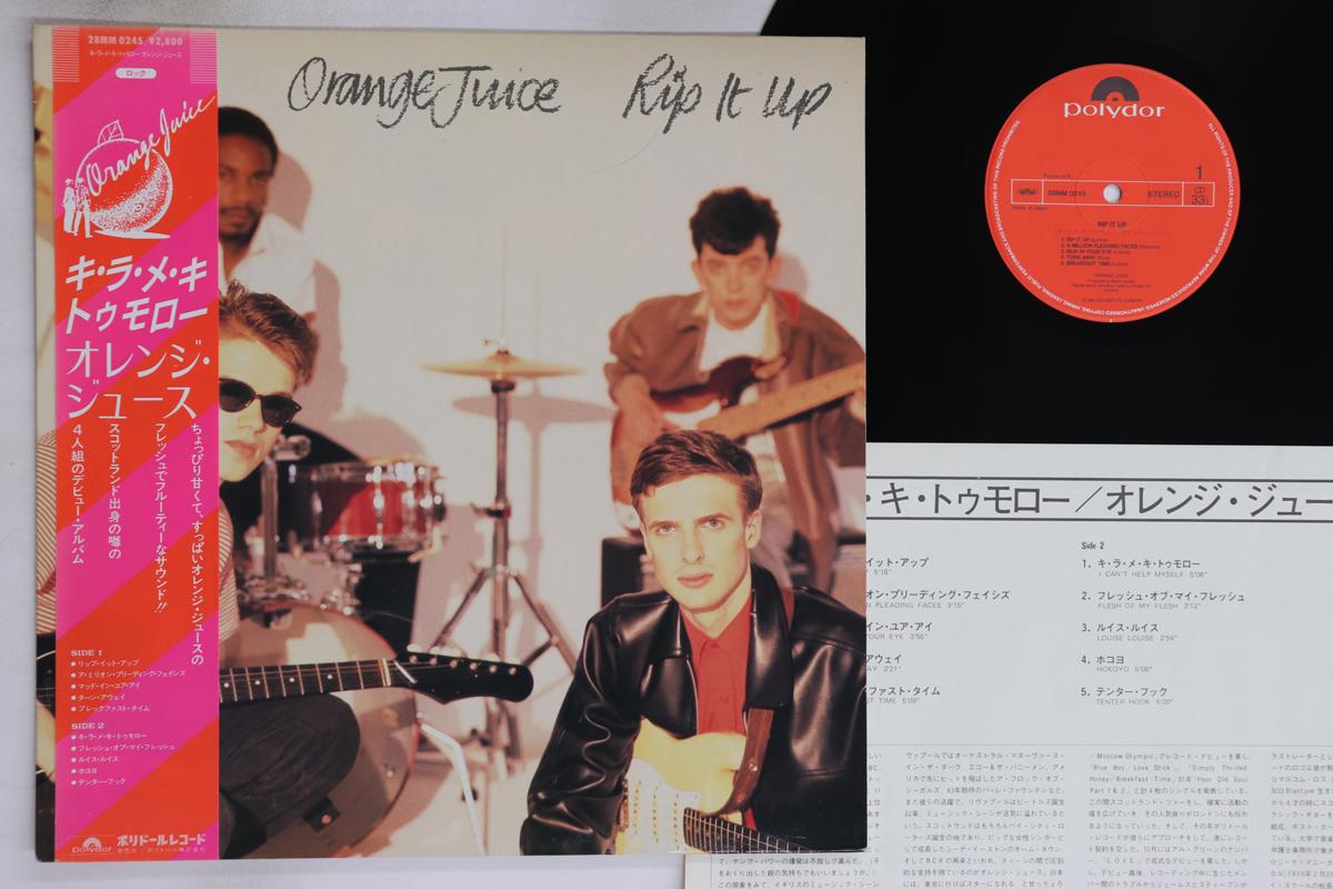 

LP Record ORANGE JUICE - Rip It Up 28MM0245 POLYDOR 1982 Japan Obi Rock Used