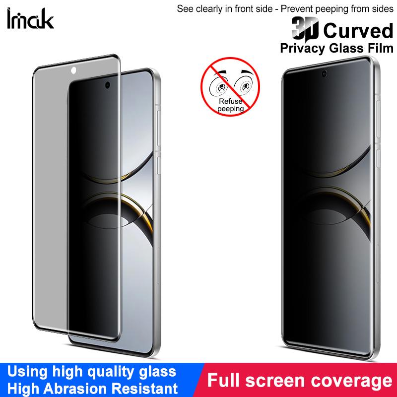 Für OPPO Find X8 Pro 5G Glas IMAK 3D gebogene Privatsphäre gehärtetes Glas Vollbild-Abdeckungsfilm