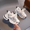 Boys Shoes Sneakers Mesh Breathable 2025 Summer New Children's Sports Dad Shoes Single Net White Shoes Girl