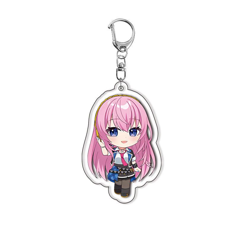 World Project Acrylic Keychain Game Related Products Girl Gift Key Rings Souvenir Cute Pendant