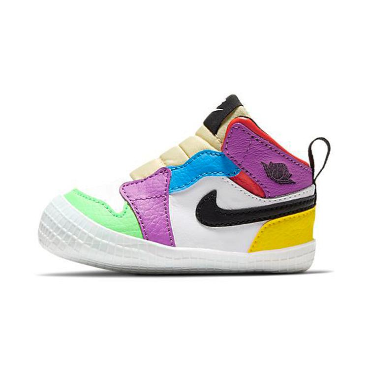 

New Jordan 1 Crib Bootie Multi-Color I AT3745-109 18.5