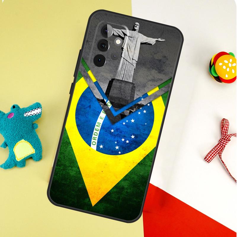 Brazil Brazilian Flag Case For Samsung Galaxy A54 A34 A24 A14 A12 A22 A32 A42 A52 A72 A52S A51 A71 A13 A53 Cover