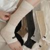 Knitted Cotton Leg Warmers Women Knee Half-length Long Socks Soft Breathable Plush Lolita Harajuku Schoolgirl Comfort Calf Socks
