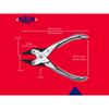 Maun Flat Nose Pliers, Serrated Jaws 160mm