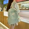 Spring New Style Junior High School Student Backpack for Girls, Fashionable and Simple High School and College Student Double Shoulder Bag
