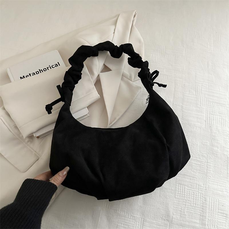 Модная личность плиссированная матовая сумка подмышку женская сумка на плечо большой вместимости универсальная повседневная ретро сумка-облако