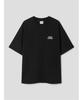 Saendeusaundeu (Unisex) Beach Graphic Oversized Short Sleeve T-Shirt Black
