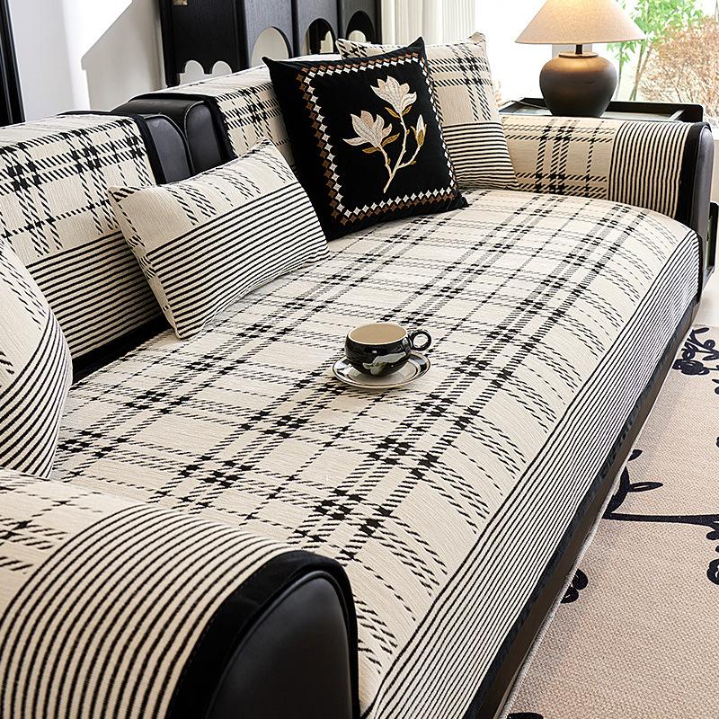 Light Luxury High-End Sofa Cushion Chenier  New All-Inclusive Universal Sofa Cover Cloth Straight Row Seat Cushion